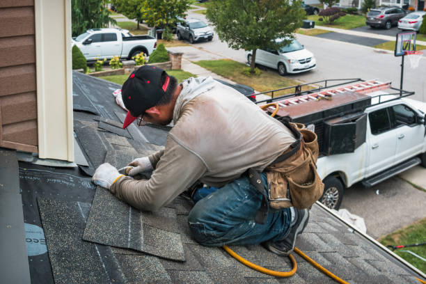 Professional Flat Roof Repair technician working in Reva, VA